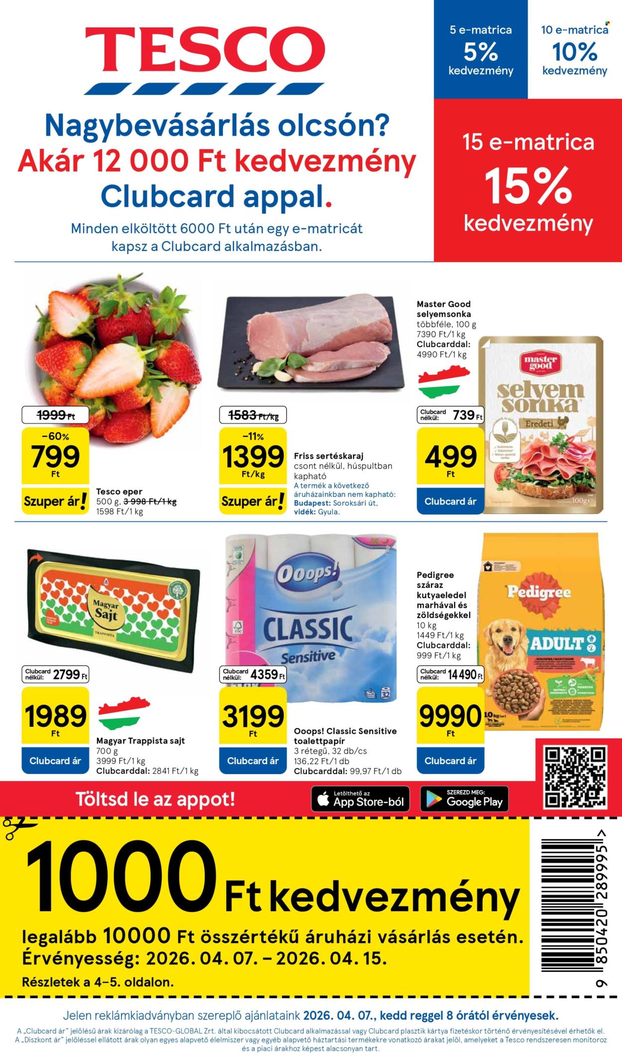 TESCO akciós újságok - 2026.04.07 - 2026.04.15. Oldal 1
