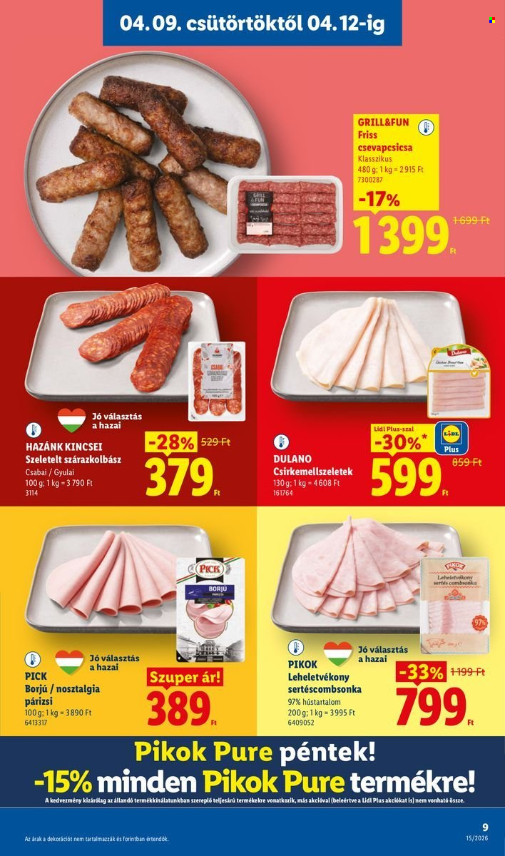 Lidl akciós újságok - 2026.04.09 - 2026.04.15. Oldal 9