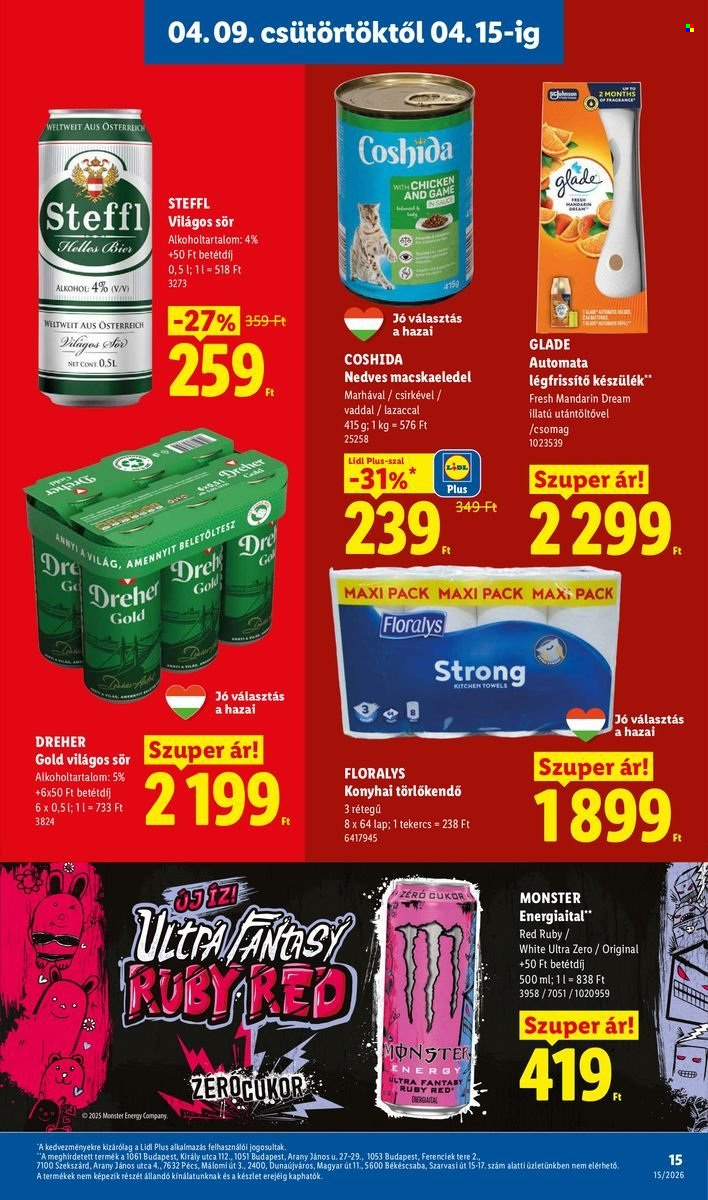 Lidl akciós újságok - 2026.04.09 - 2026.04.15. Oldal 15