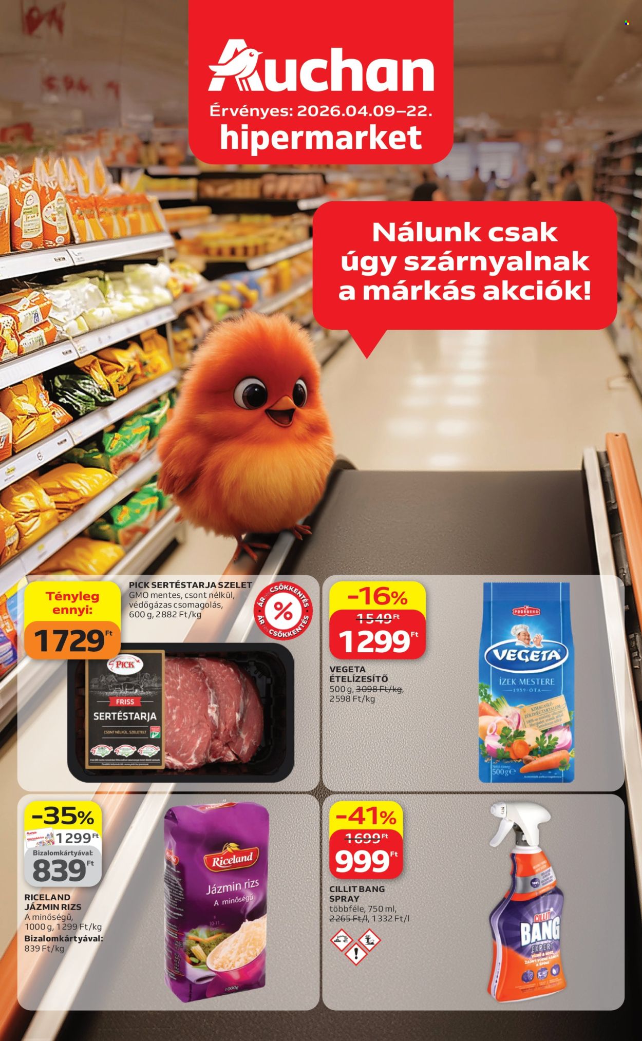 Auchan akciós újságok - 2026.04.09 - 2026.04.22. Oldal 1