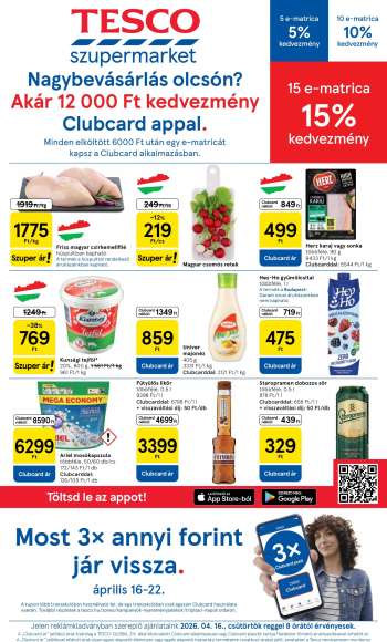 Újság TESCO - 2026.04.16 - 2026.04.22.
