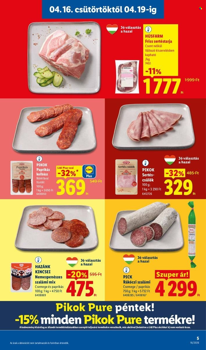 Lidl akciós újságok - 2026.04.16 - 2026.04.22. Oldal 5