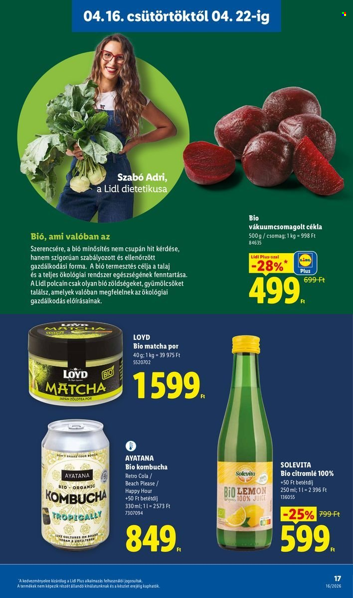 Lidl akciós újságok - 2026.04.16 - 2026.04.22. Oldal 17