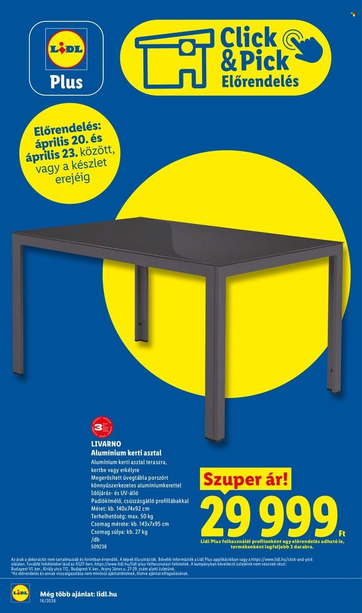 Lidl akciós újságok - 2026.04.16 - 2026.04.22. Oldal 34