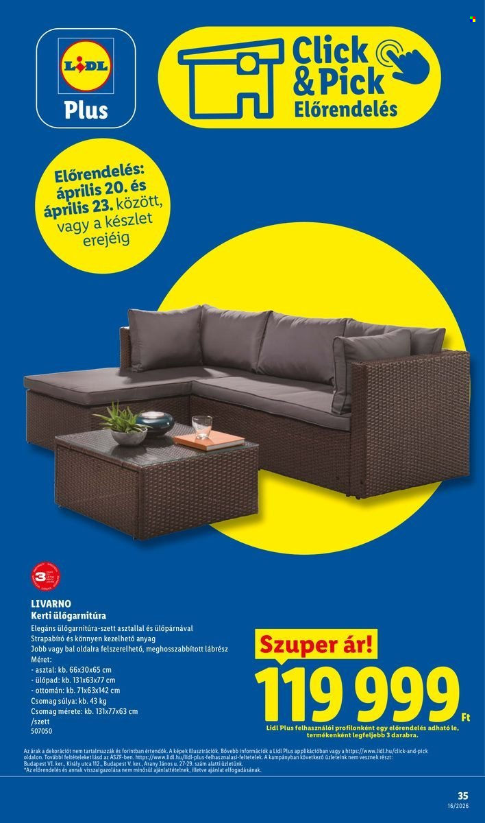 Lidl akciós újságok - 2026.04.16 - 2026.04.22. Oldal 35