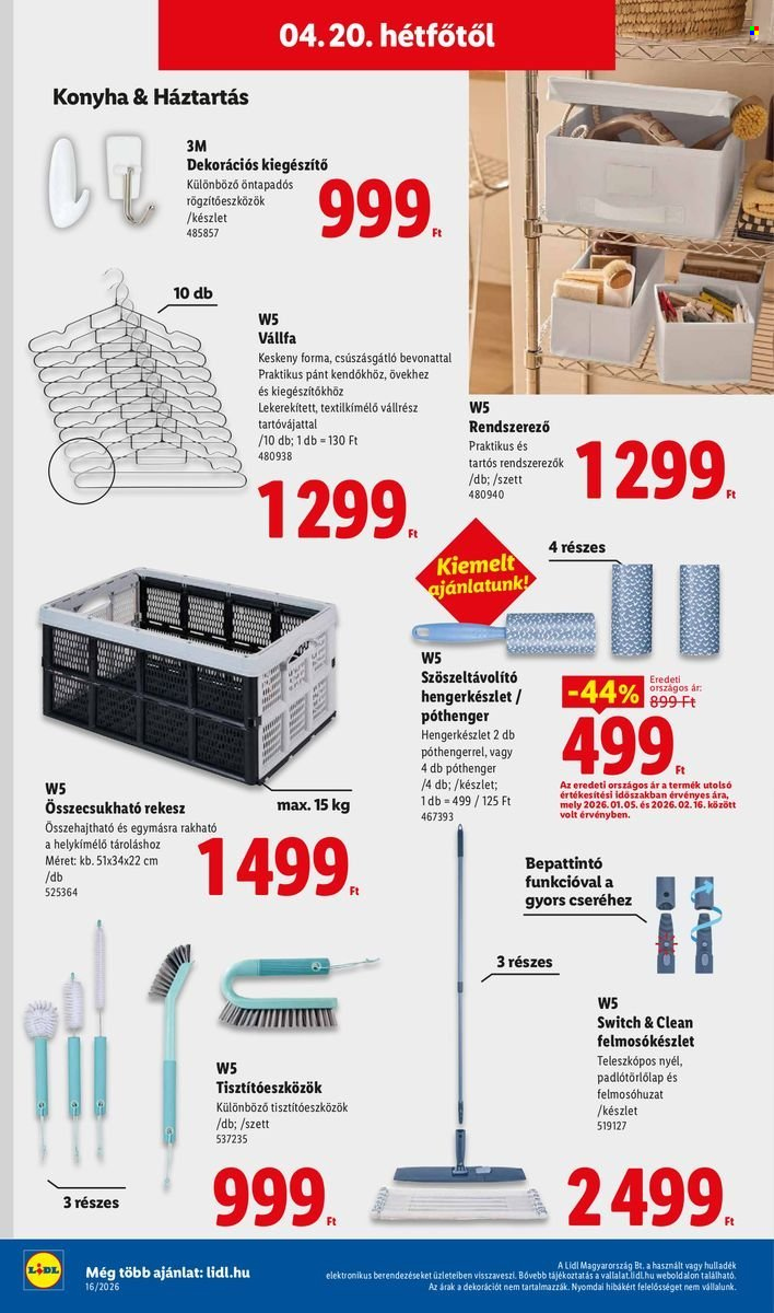 Lidl akciós újságok - 2026.04.16 - 2026.04.22. Oldal 44
