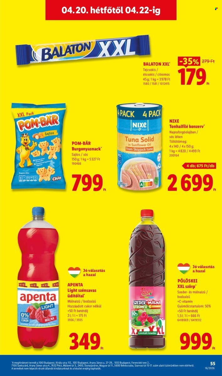 Lidl akciós újságok - 2026.04.16 - 2026.04.22. Oldal 55