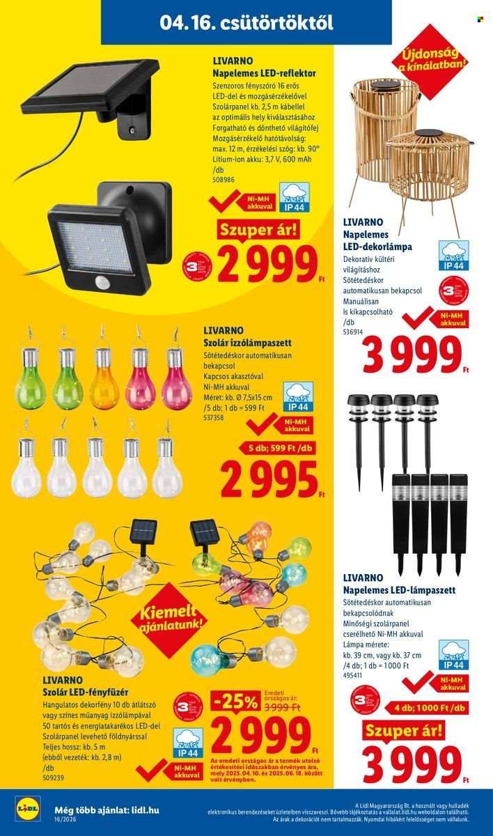 Lidl akciós újságok - 2026.04.16 - 2026.04.22. Oldal 6