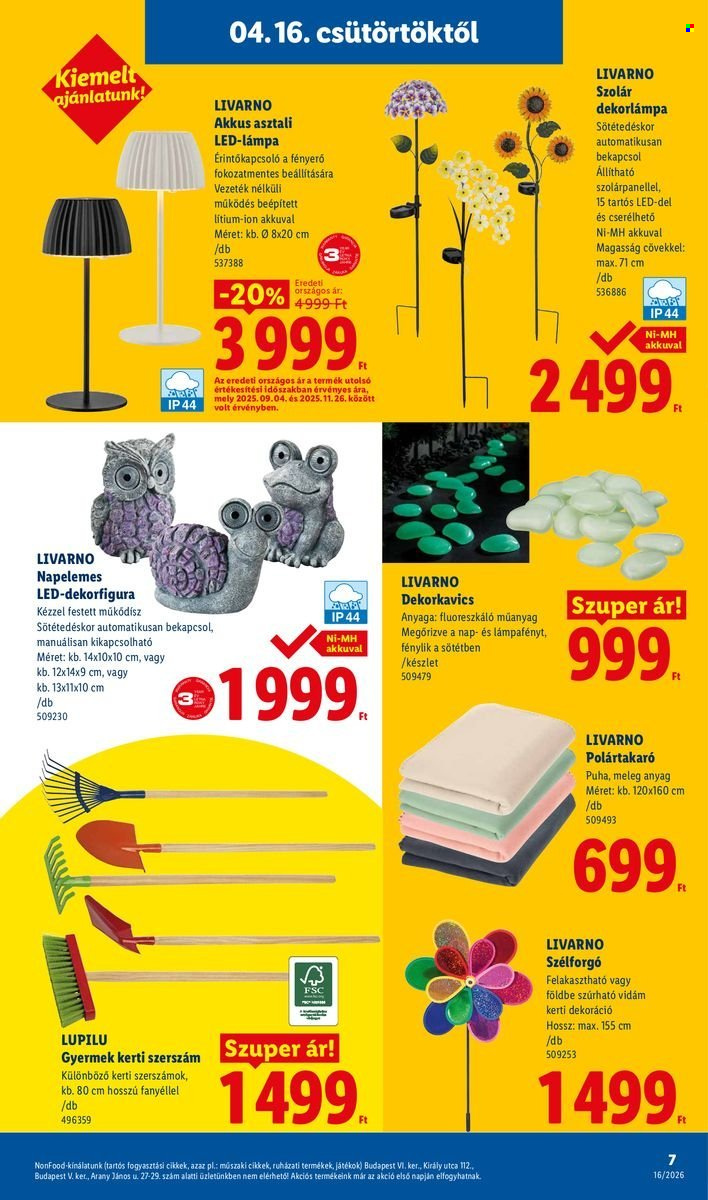 Lidl akciós újságok - 2026.04.16 - 2026.04.22. Oldal 7