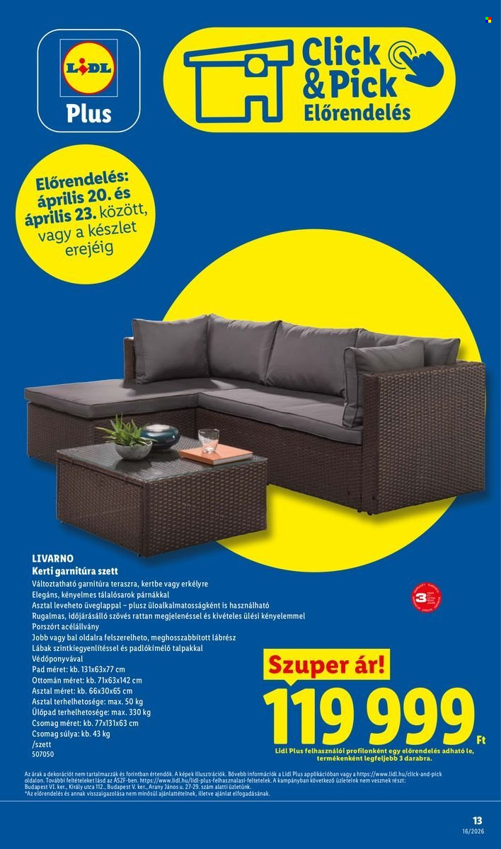 Lidl akciós újságok - 2026.04.16 - 2026.04.22. Oldal 13