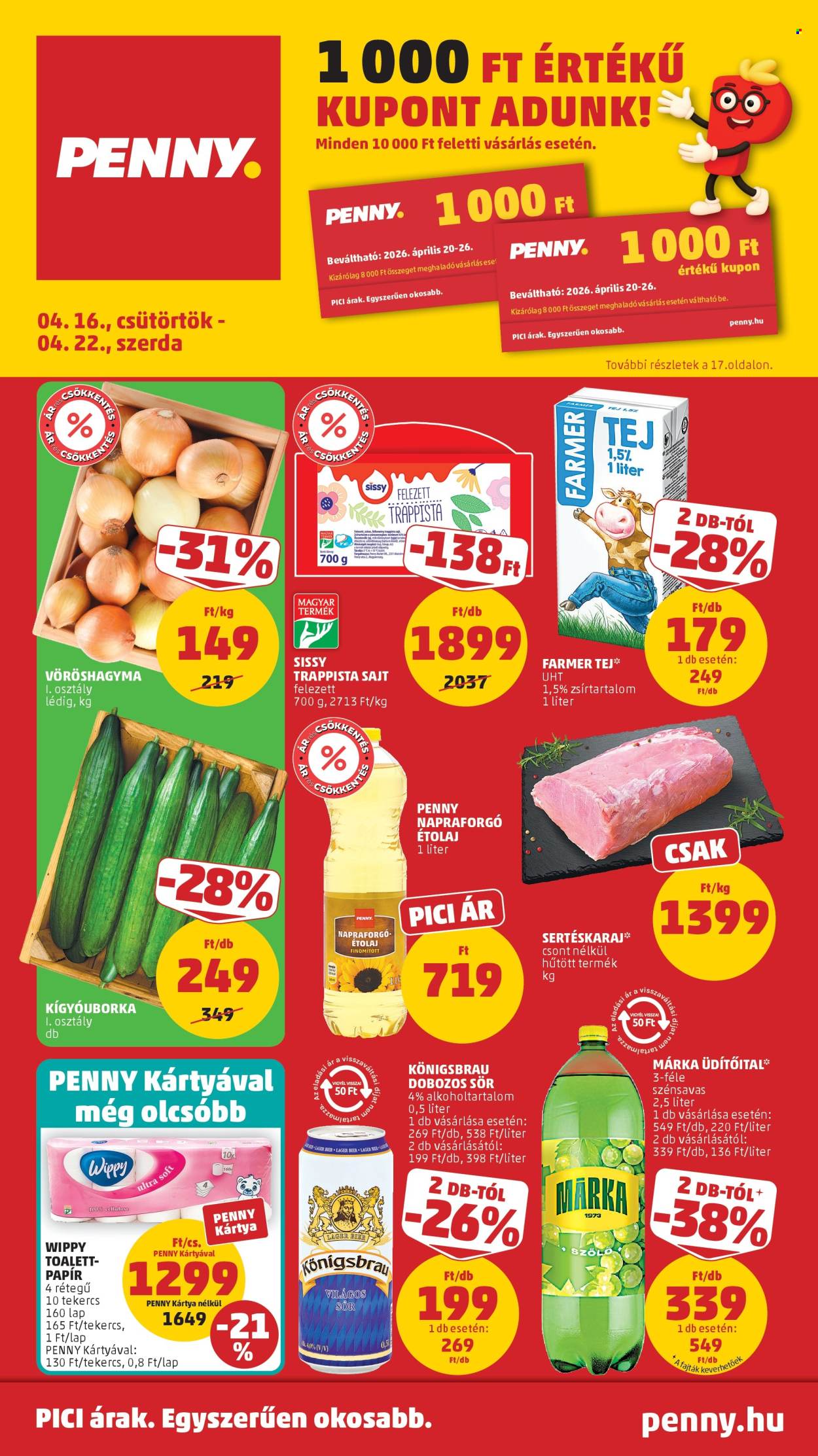 Penny Market akciós újságok - 2026.04.16 - 2026.04.22. Oldal 1