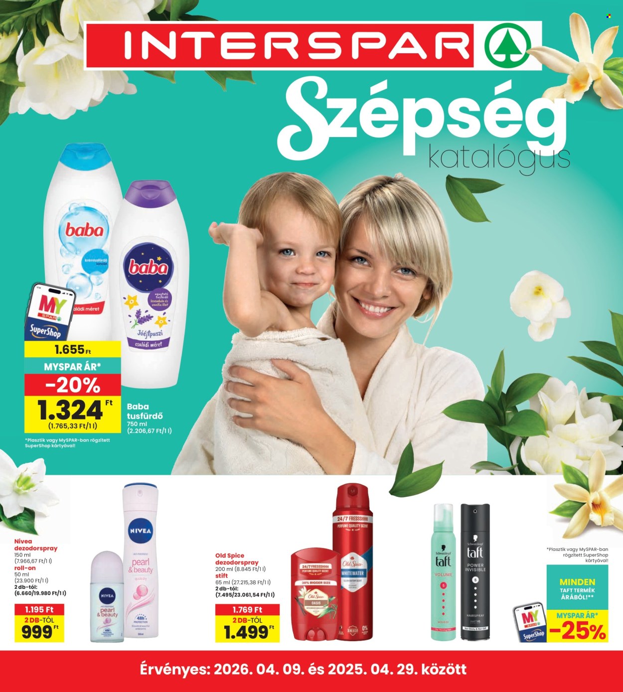 INTERSPAR akciós újságok - 2026.04.09 - 2026.04.29. Oldal 1