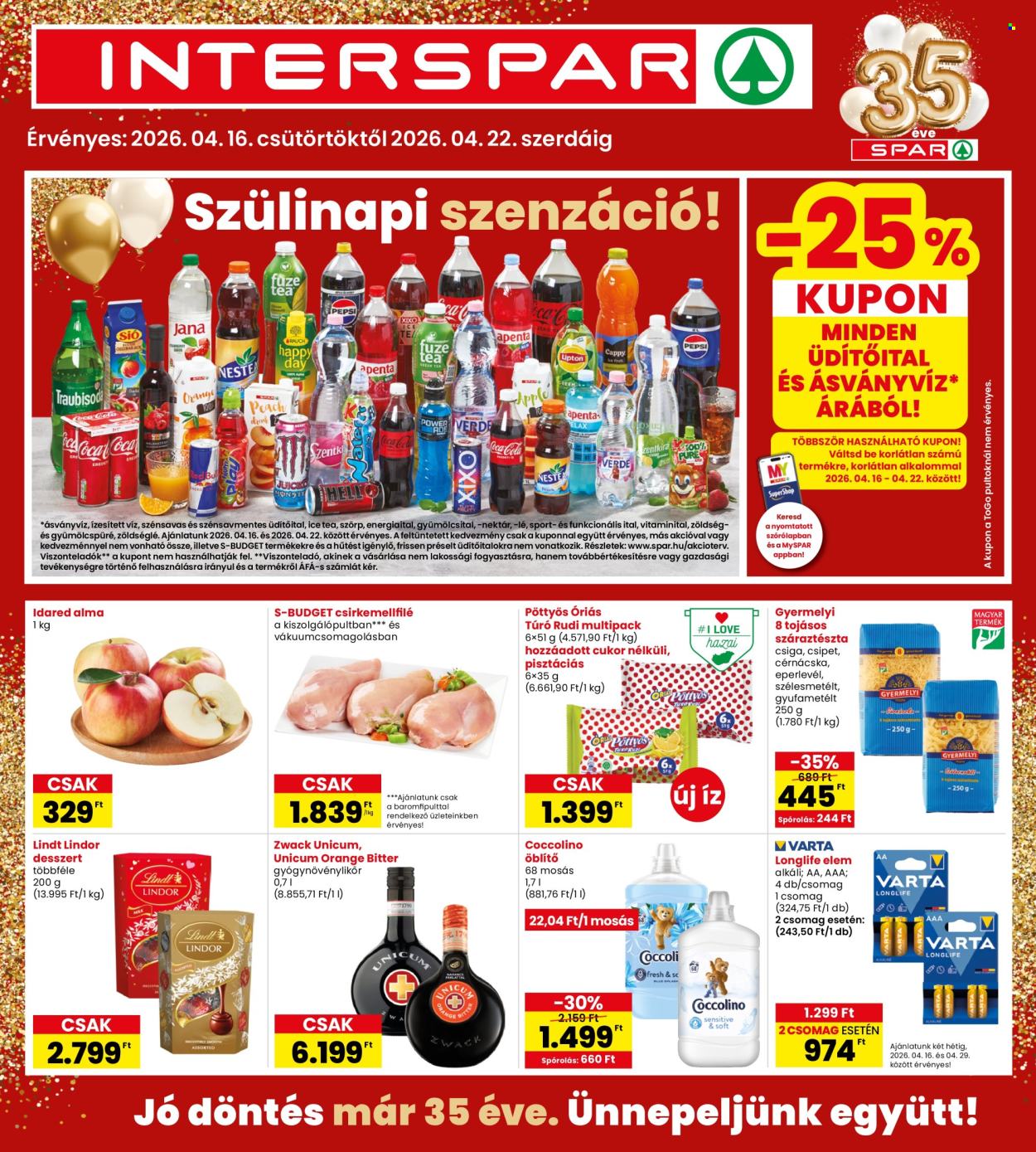 INTERSPAR akciós újságok - 2026.04.16 - 2026.04.22. Oldal 1