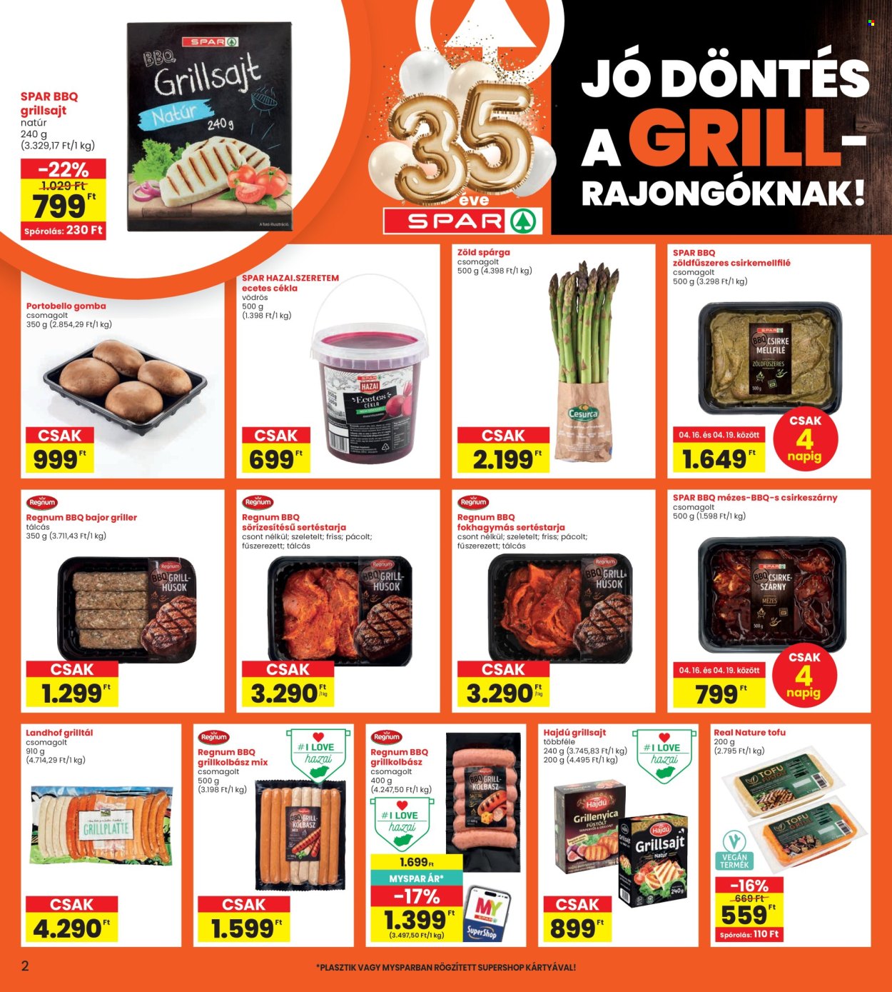 INTERSPAR akciós újságok - 2026.04.16 - 2026.04.22. Oldal 2