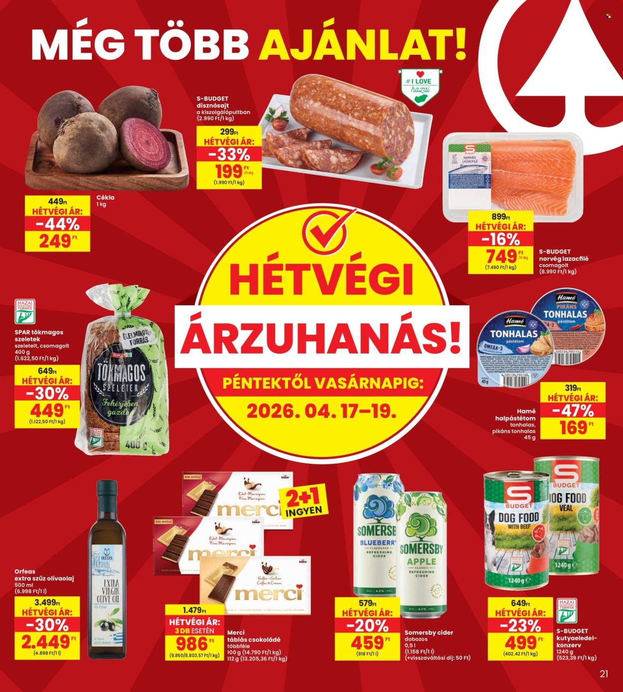 INTERSPAR akciós újságok - 2026.04.16 - 2026.04.22. Oldal 21