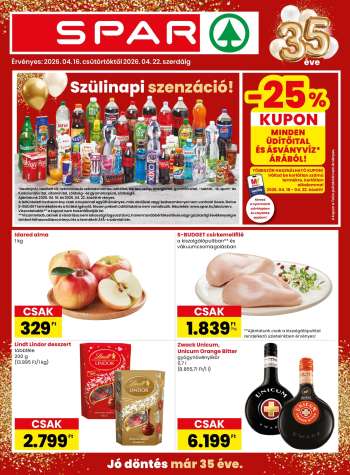 Újság SPAR - 2026.04.16 - 2026.04.22.