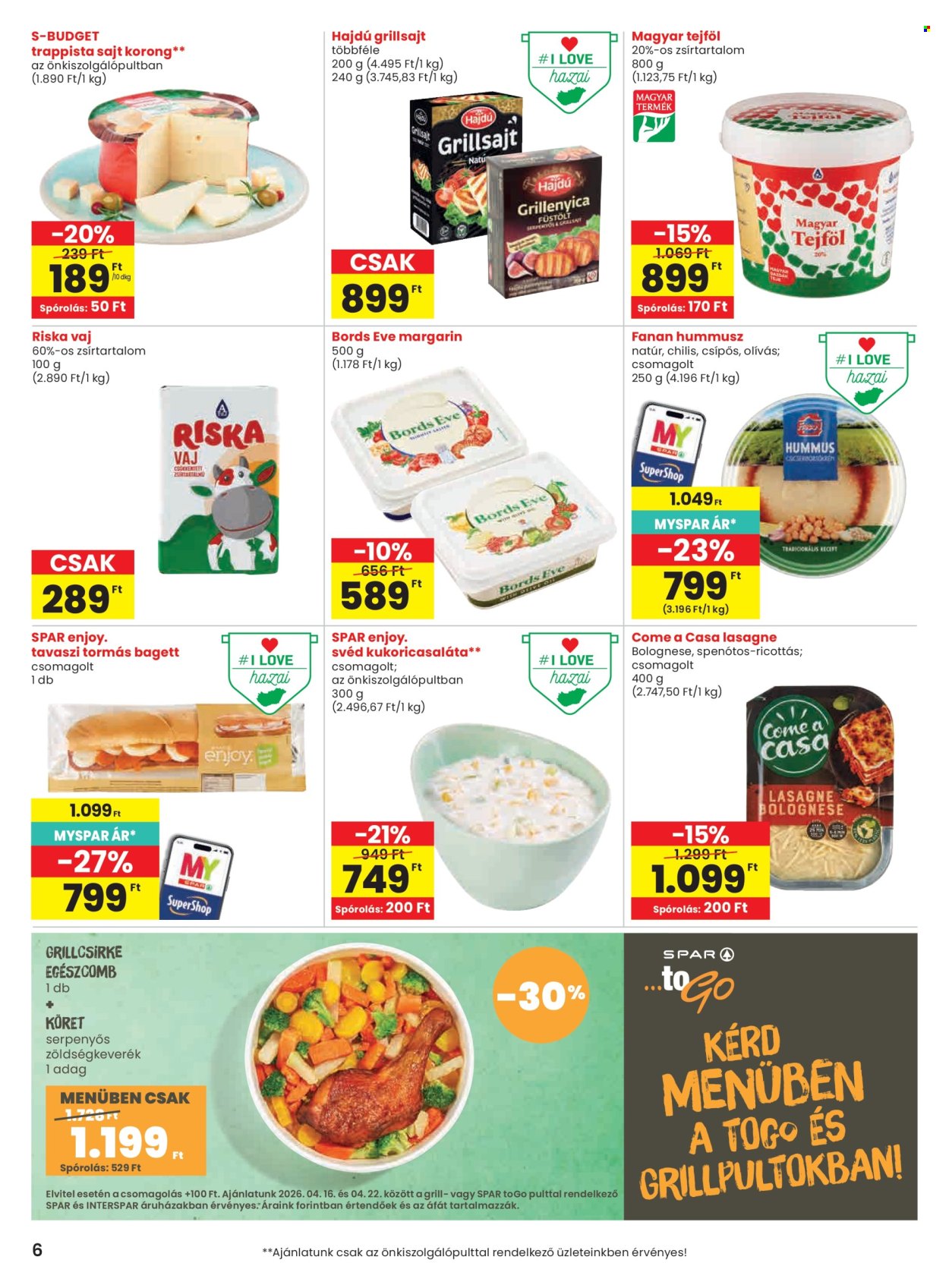 SPAR akciós újságok - 2026.04.16 - 2026.04.22. Oldal 6