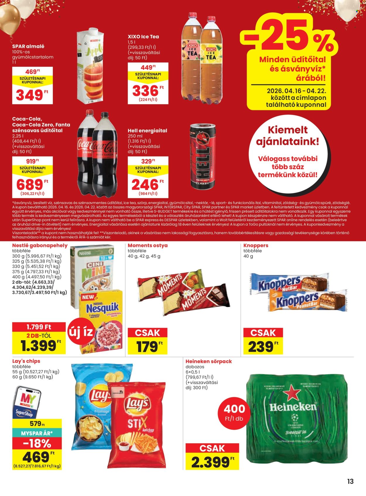 SPAR akciós újságok - 2026.04.16 - 2026.04.22. Oldal 13