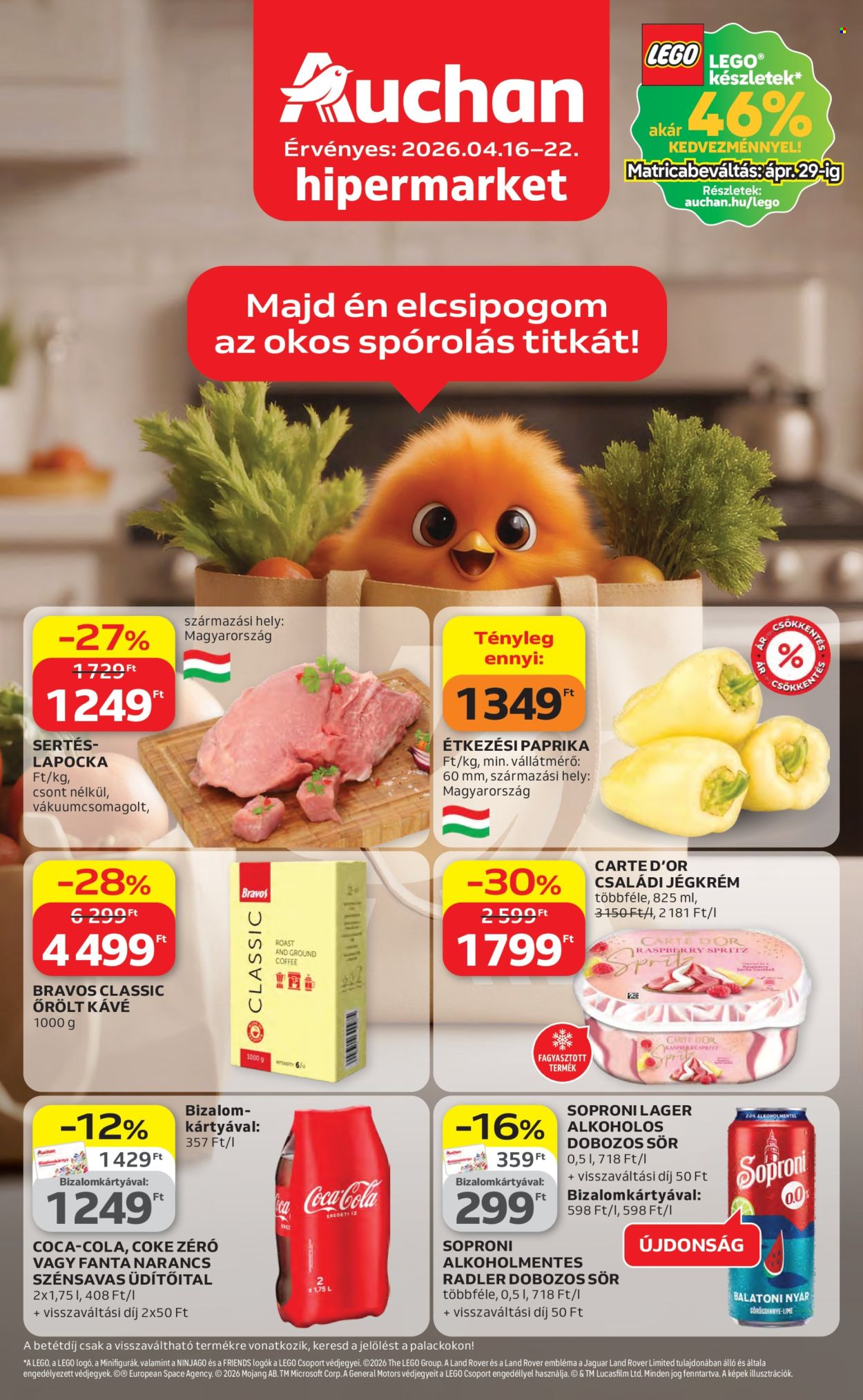 Auchan akciós újságok - 2026.04.16 - 2026.04.22. Oldal 1