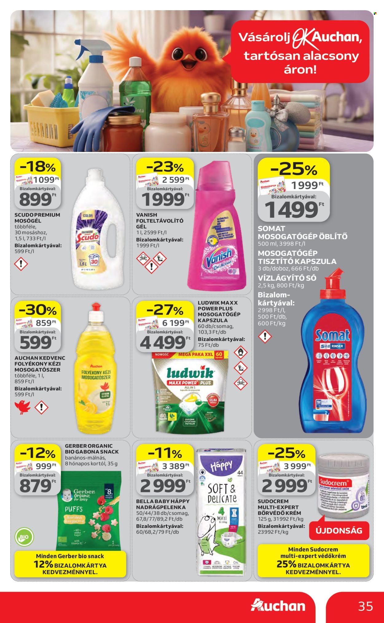 Auchan akciós újságok - 2026.04.16 - 2026.04.22. Oldal 35