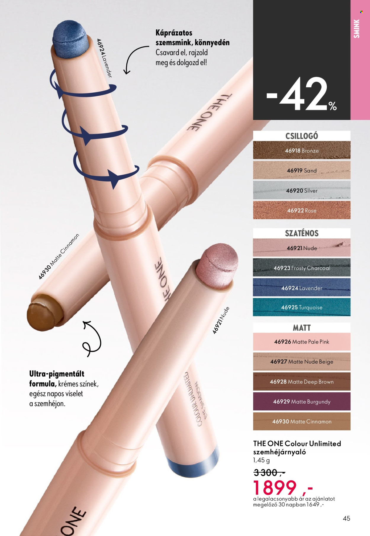 Oriflame akciós újságok - 2026.04.15 - 2026.05.05. Oldal 45
