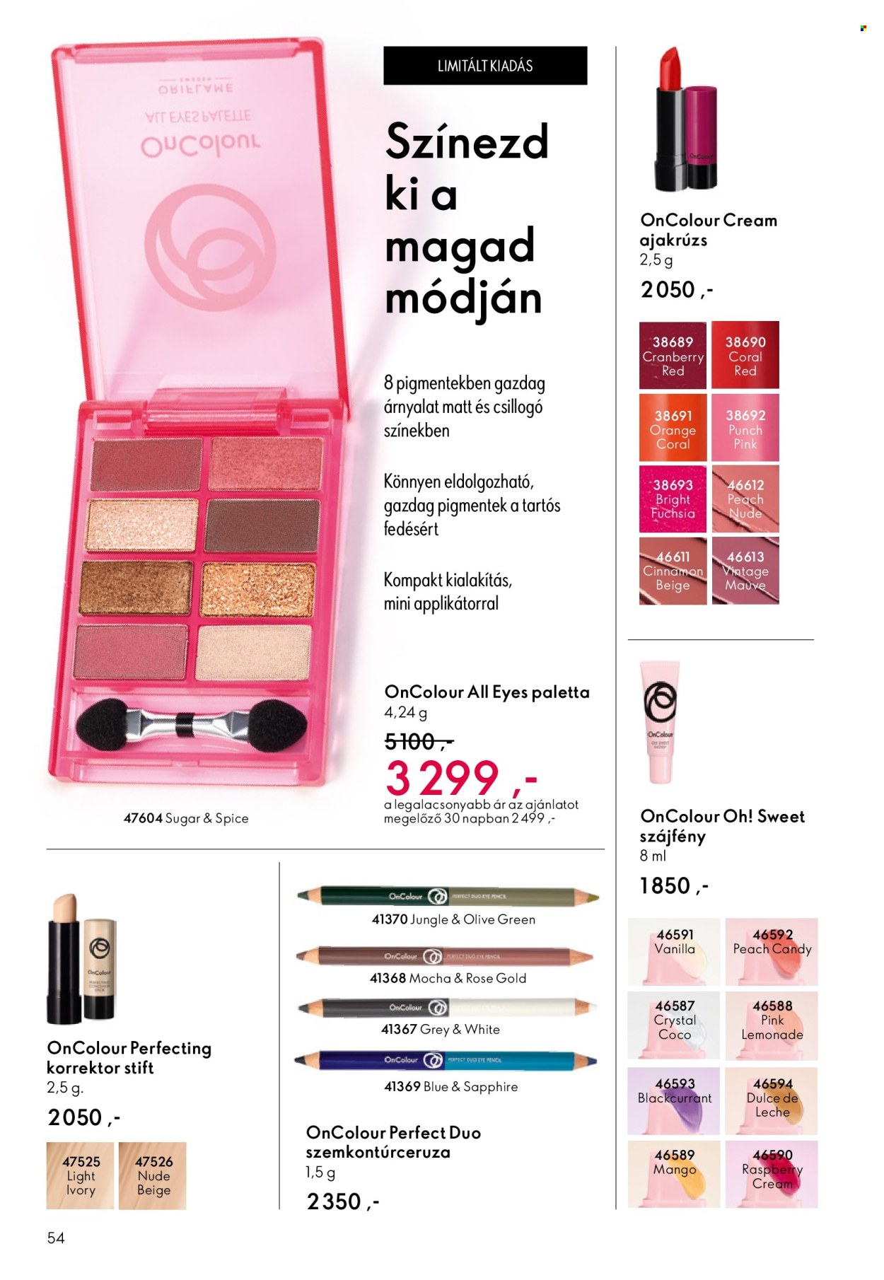 Oriflame akciós újságok - 2026.04.15 - 2026.05.05. Oldal 54