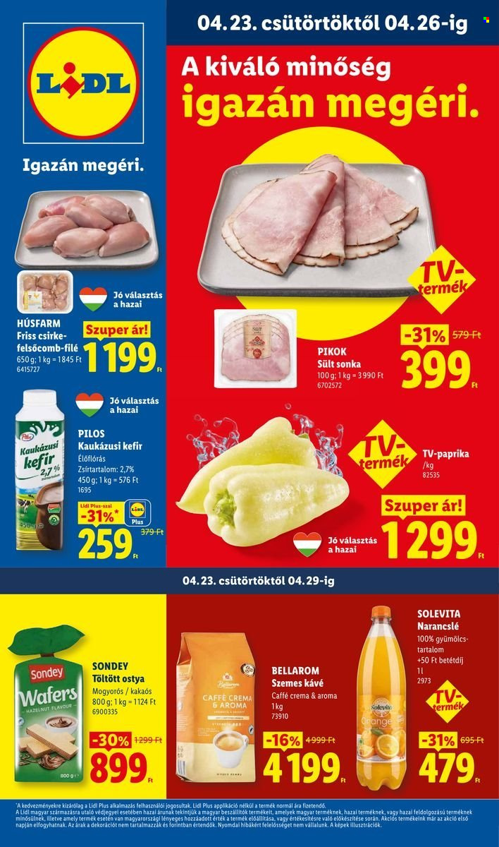 Lidl akciós újságok - 2026.04.23 - 2026.04.29. Oldal 1