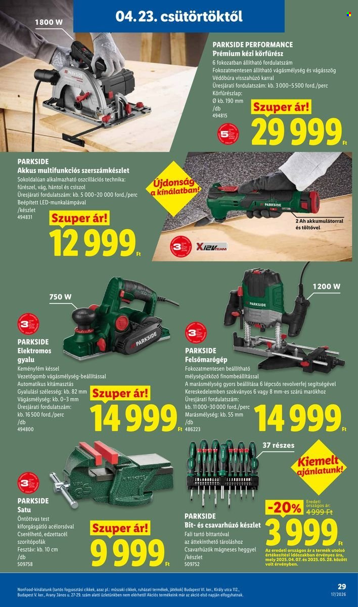 Lidl akciós újságok - 2026.04.23 - 2026.04.29. Oldal 29