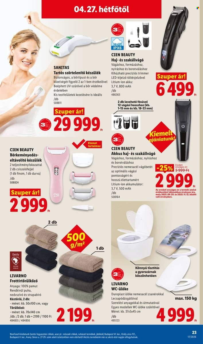 Lidl akciós újságok - 2026.04.23 - 2026.04.29. Oldal 23