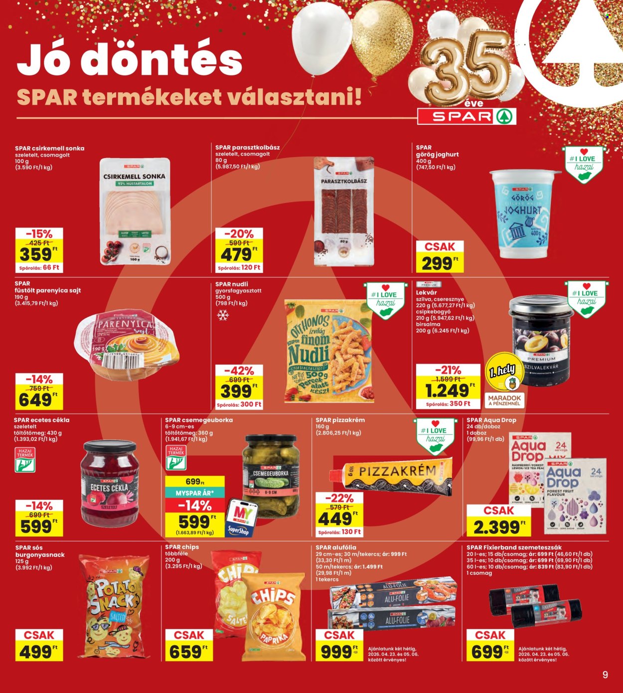 INTERSPAR akciós újságok - 2026.04.23 - 2026.04.29. Oldal 9