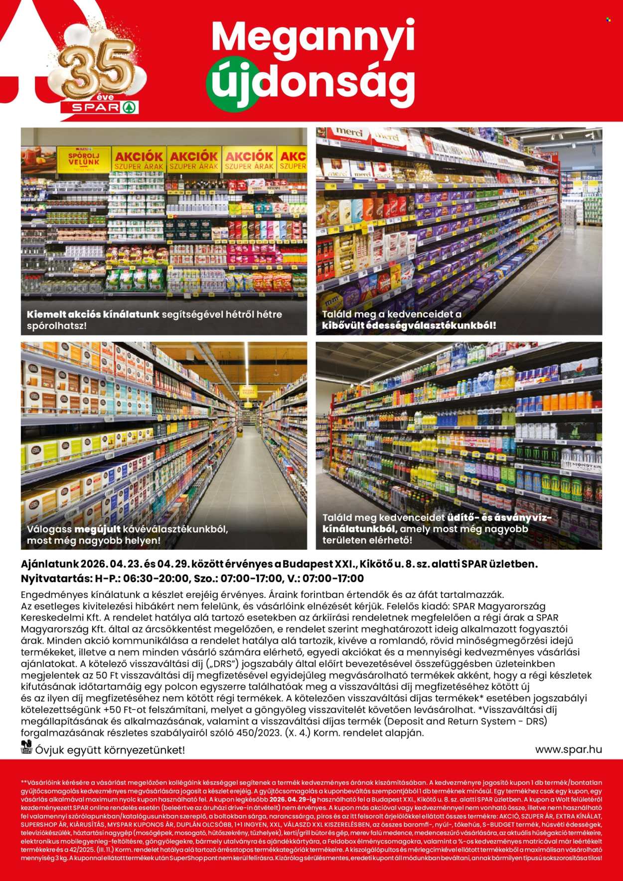 SPAR Szupermarket akciós újságok - 2026.04.23 - 2026.04.29. Oldal 2
