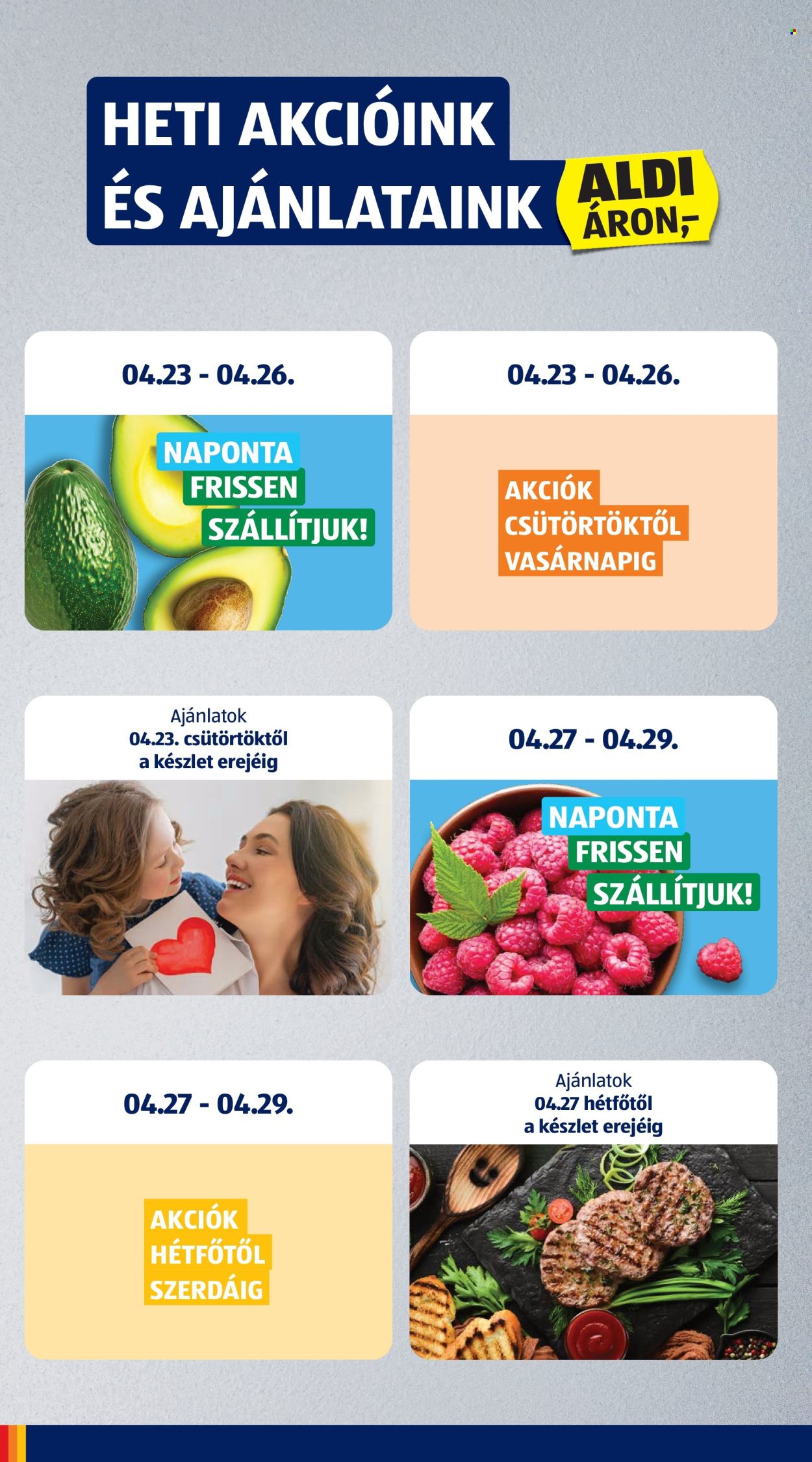 Aldi akciós újságok - 2026.04.23 - 2026.04.29. Oldal 2