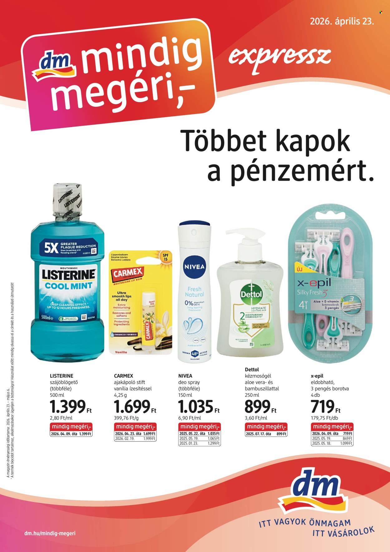 dm drogerie markt akciós újságok - 2026.04.23 - 2026.05.06. Oldal 1