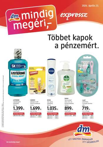 Újság dm drogerie markt - 2026.04.23 - 2026.05.06.