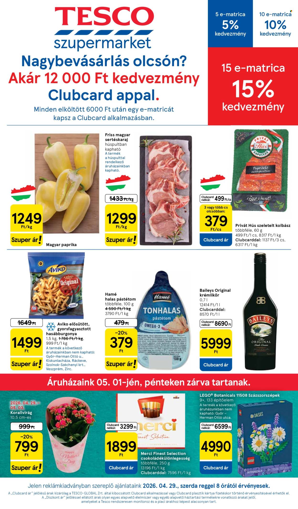 TESCO akciós újságok - 2026.04.29 - 2026.05.06. Oldal 1