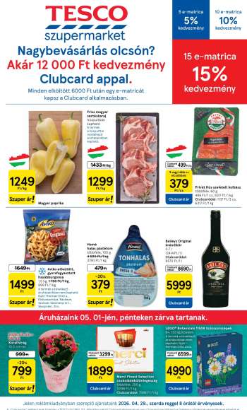 Újság TESCO - 2026.04.29 - 2026.05.06.