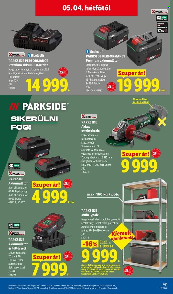 Lidl akciós újságok - 2026.04.30 - 2026.05.06. Oldal 47