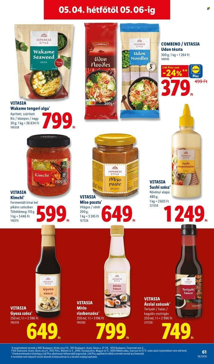 Lidl akciós újságok - 2026.04.30 - 2026.05.06. Oldal 61