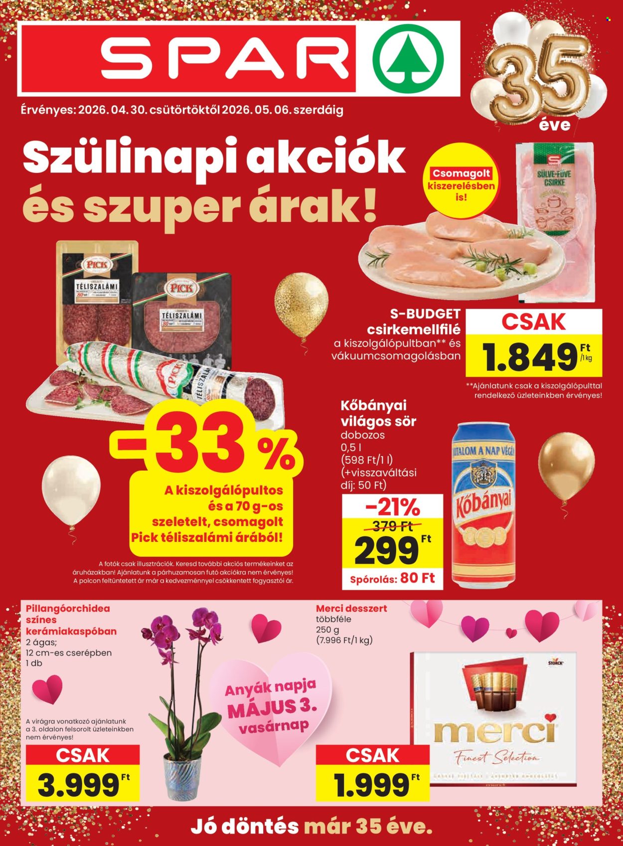 SPAR akciós újságok - 2026.04.30 - 2026.05.06. Oldal 1