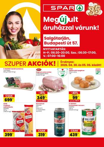 Újság SPAR Szupermarket - 2026.04.30 - 2026.05.06.