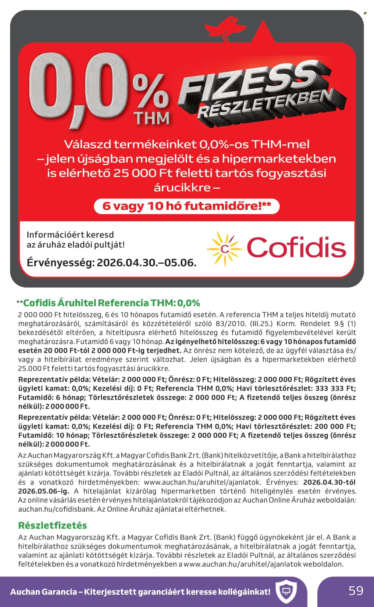 Auchan akciós újságok - 2026.04.30 - 2026.05.06. Oldal 59