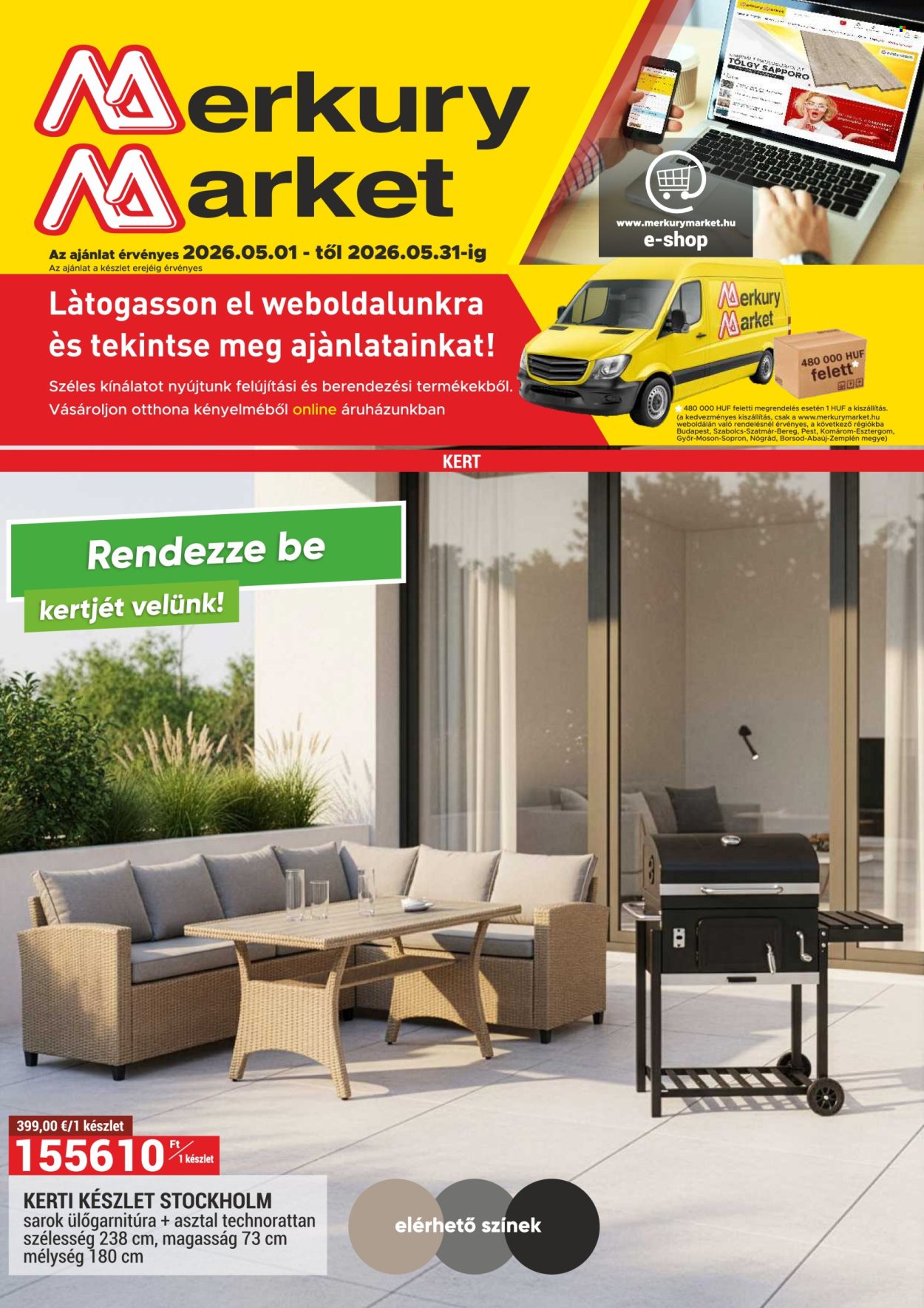 Merkury Market akciós újságok - 2026.05.01 - 2026.05.31. Oldal 1
