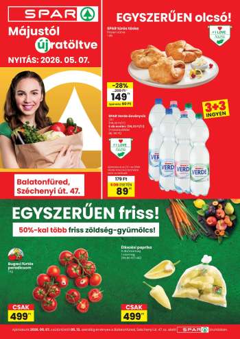 Újság SPAR market - 2026.05.07 - 2026.05.13.