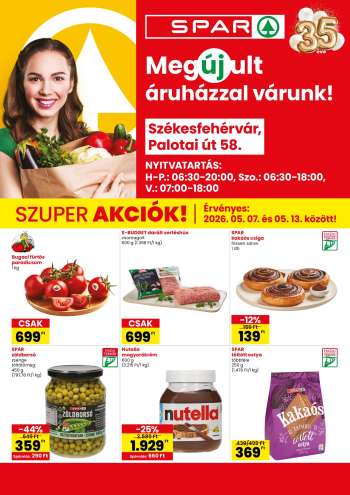 Újság SPAR Szupermarket - 2026.05.07 - 2026.05.13.