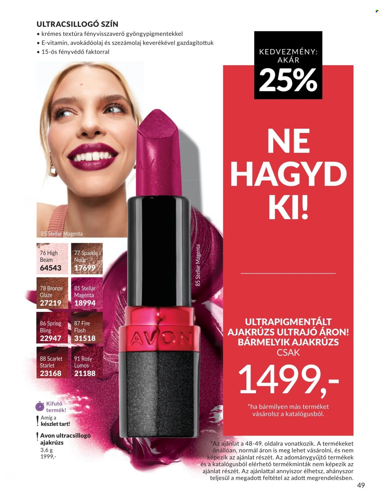 Avon akciós újságok - 2026.05.01 - 2026.05.31. Oldal 49