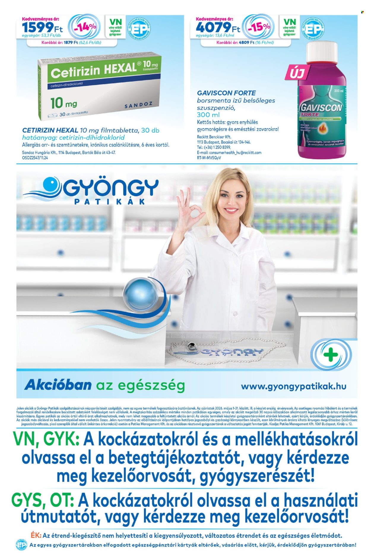 Gyöngy Patikák akciós újságok - 2026.05.01 - 2026.05.31. Oldal 20