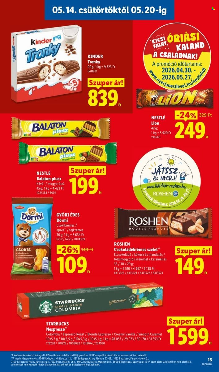 Lidl akciós újságok - 2026.05.14 - 2026.05.20. Oldal 13
