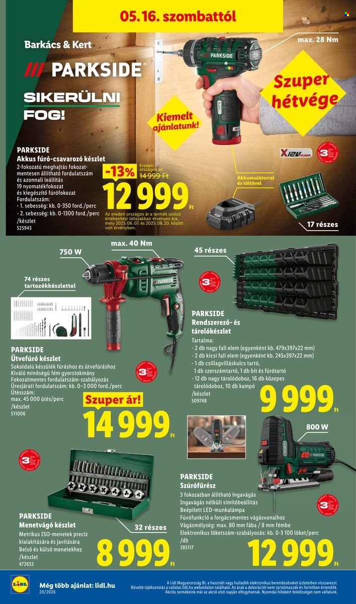 Lidl akciós újságok - 2026.05.14 - 2026.05.20. Oldal 16