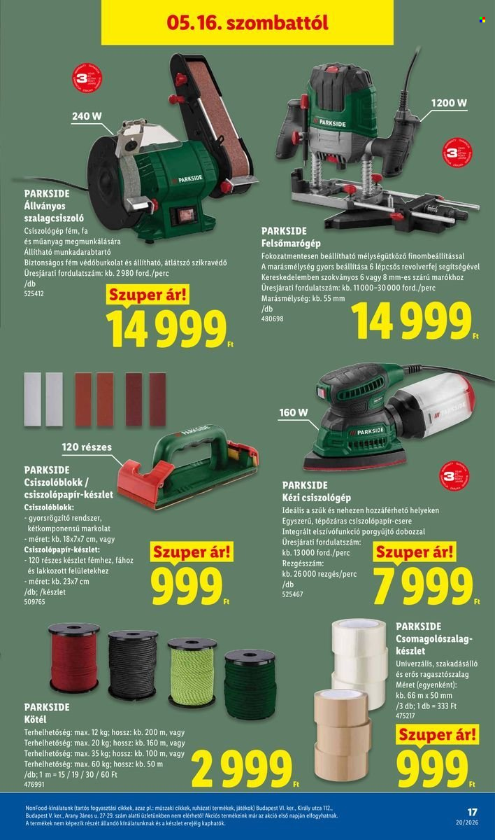 Lidl akciós újságok - 2026.05.14 - 2026.05.20. Oldal 17
