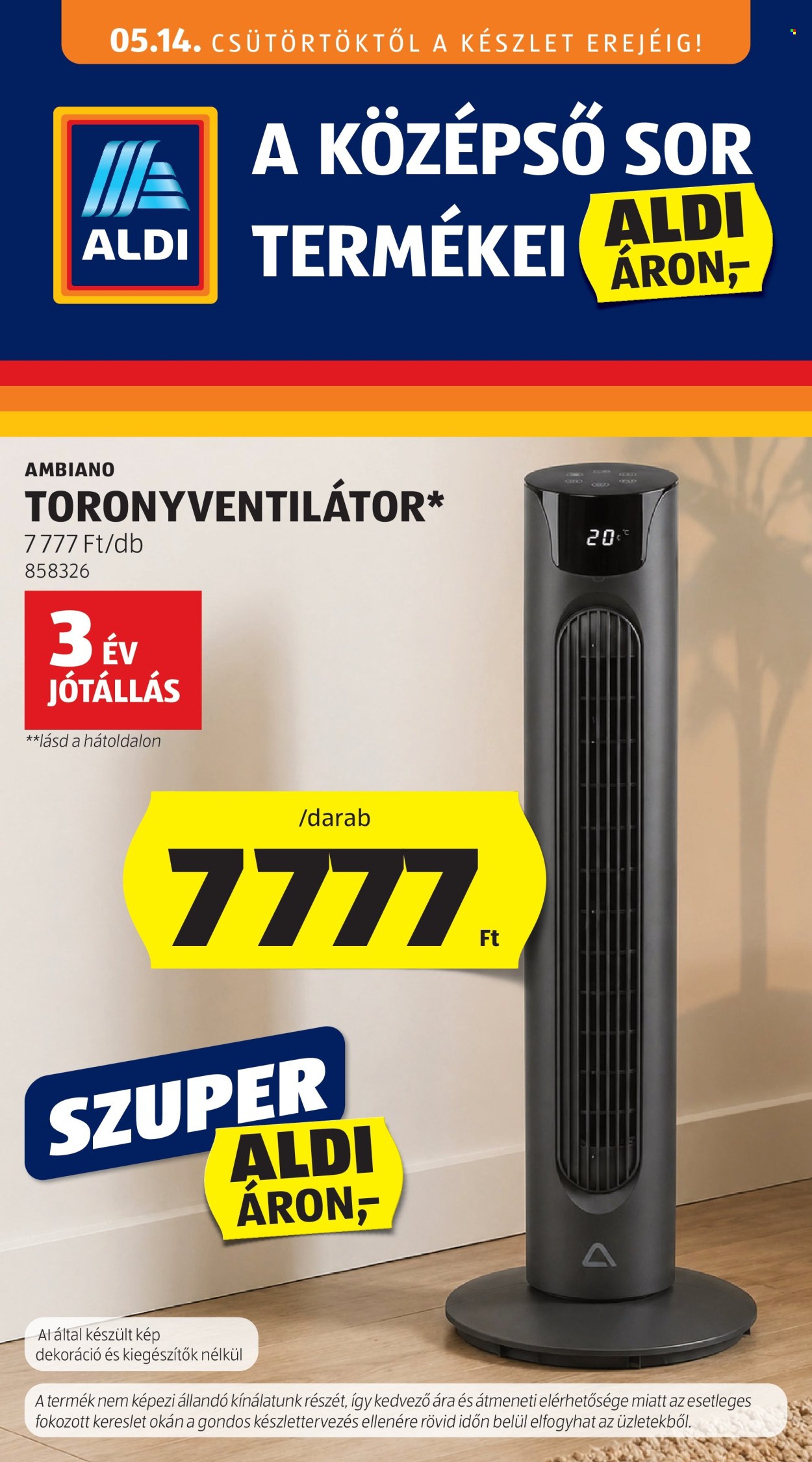 Aldi akciós újságok - 2026.05.14 - 2026.05.20. Oldal 1